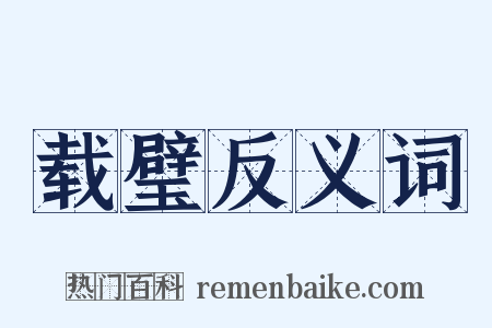 载璧反义词是什么意思的图片